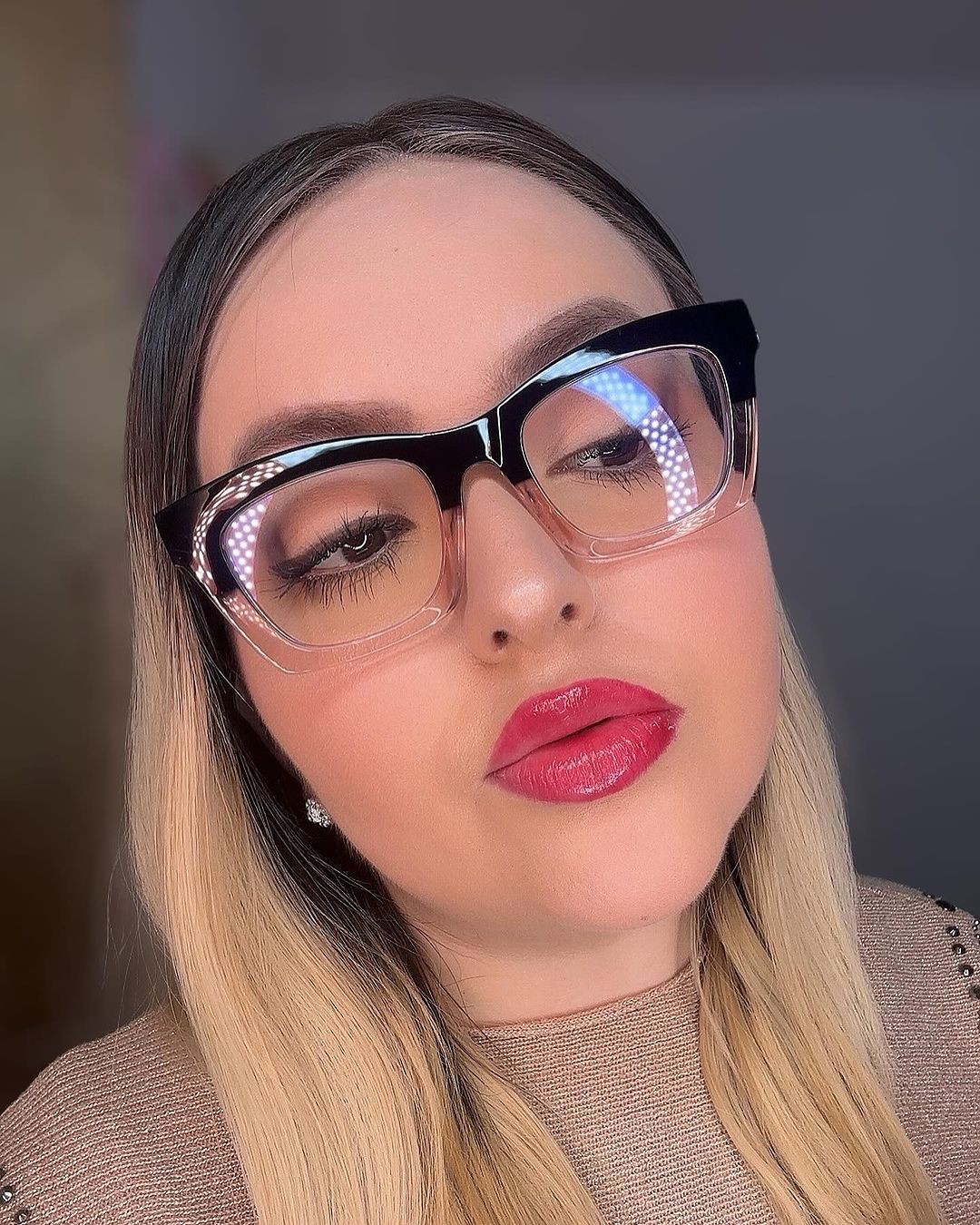 Ida Pink Square Glasses - Aoolia.com